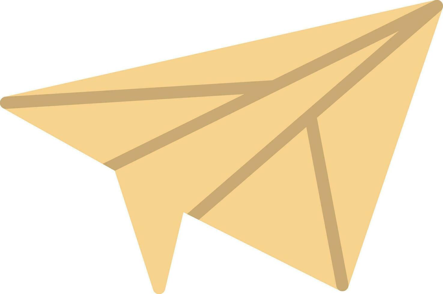 Papierflugzeug-Vektor-Icon-Design vektor