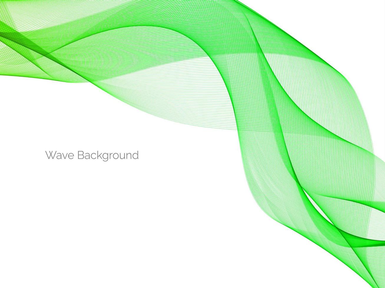 abstrakte grüne dekorative stilvolle moderne Welle Design Banner Hintergrund vektor