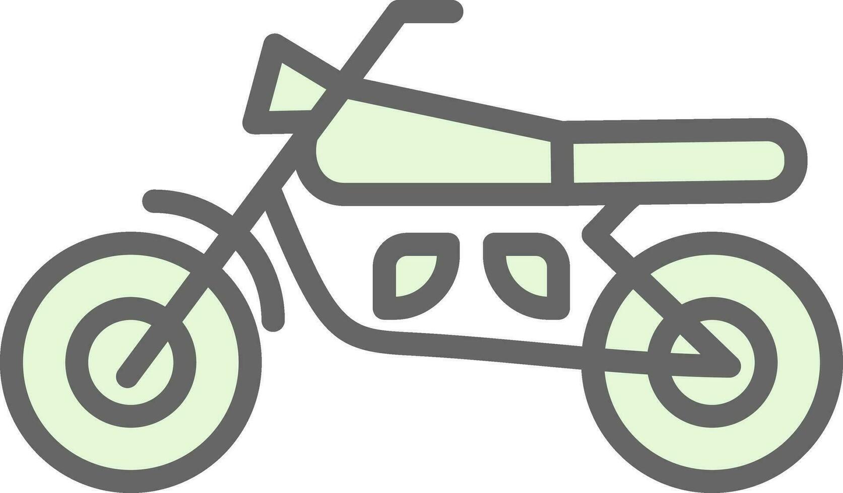 Motorrad-Vektor-Icon-Design vektor