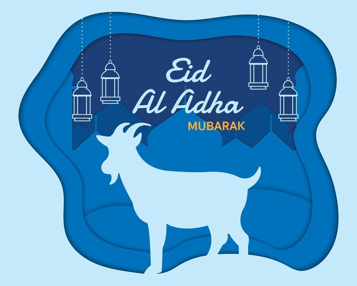 eid al adha abstraktes Papier vektor