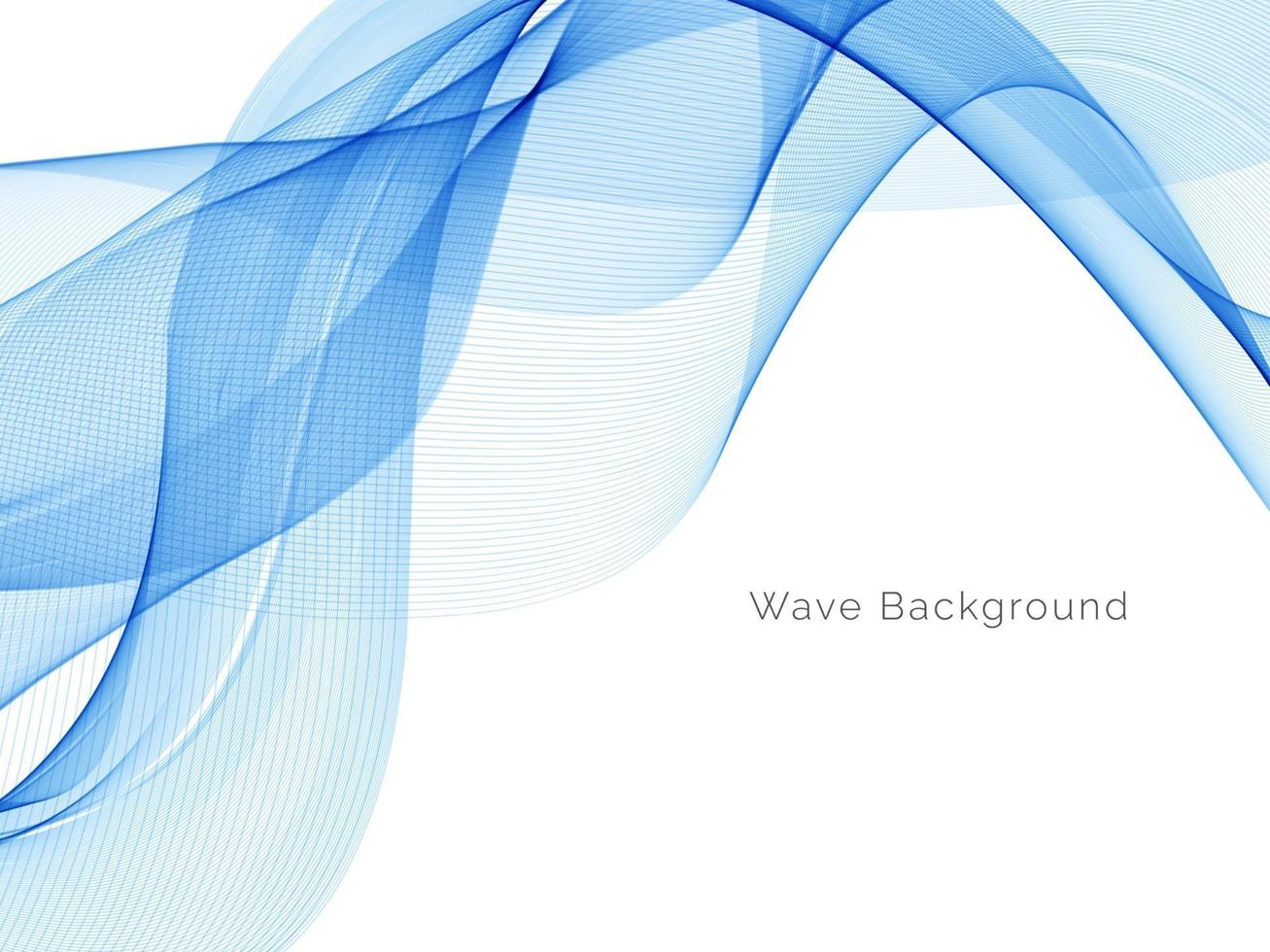 dekorativer Hintergrund des abstrakten blauen Wellenentwurfs vektor