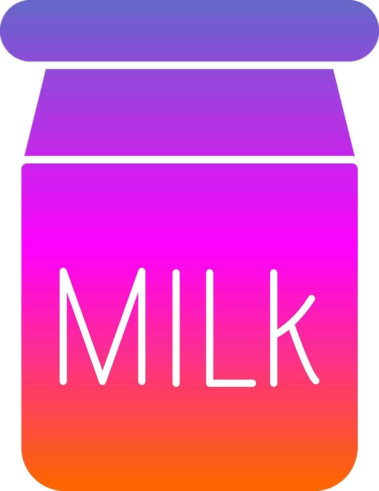 Milch-Vektor-Icon-Design vektor