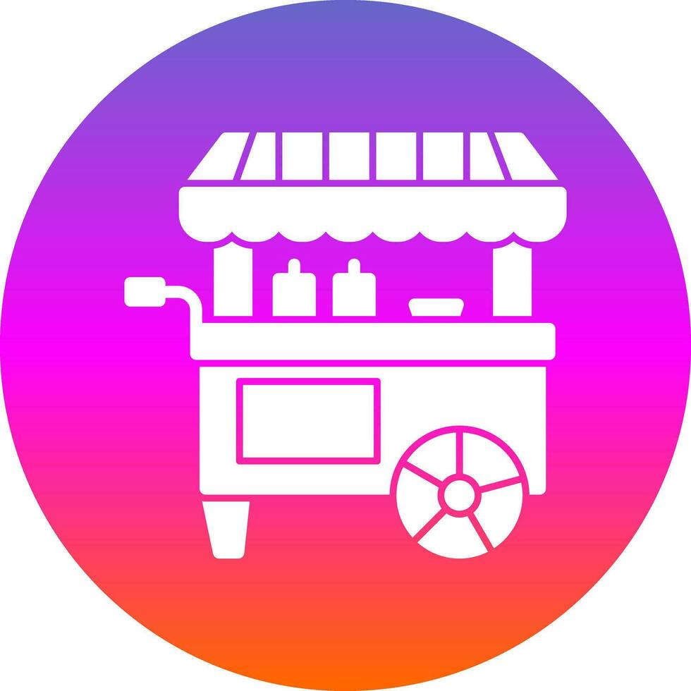 Food Cart Vektor-Icon-Design vektor