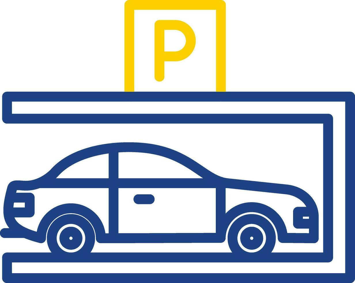 Parkplatz-Vektor-Icon-Design vektor