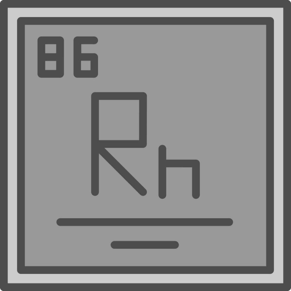 radon vektor ikon design