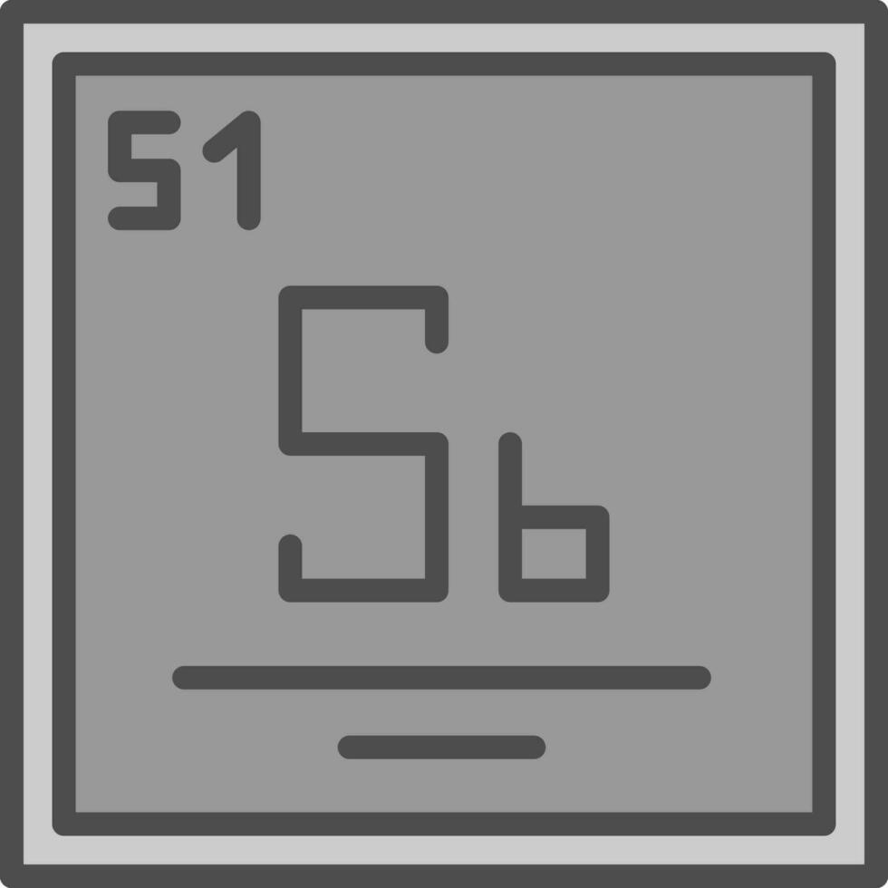 antimon vektor ikon design