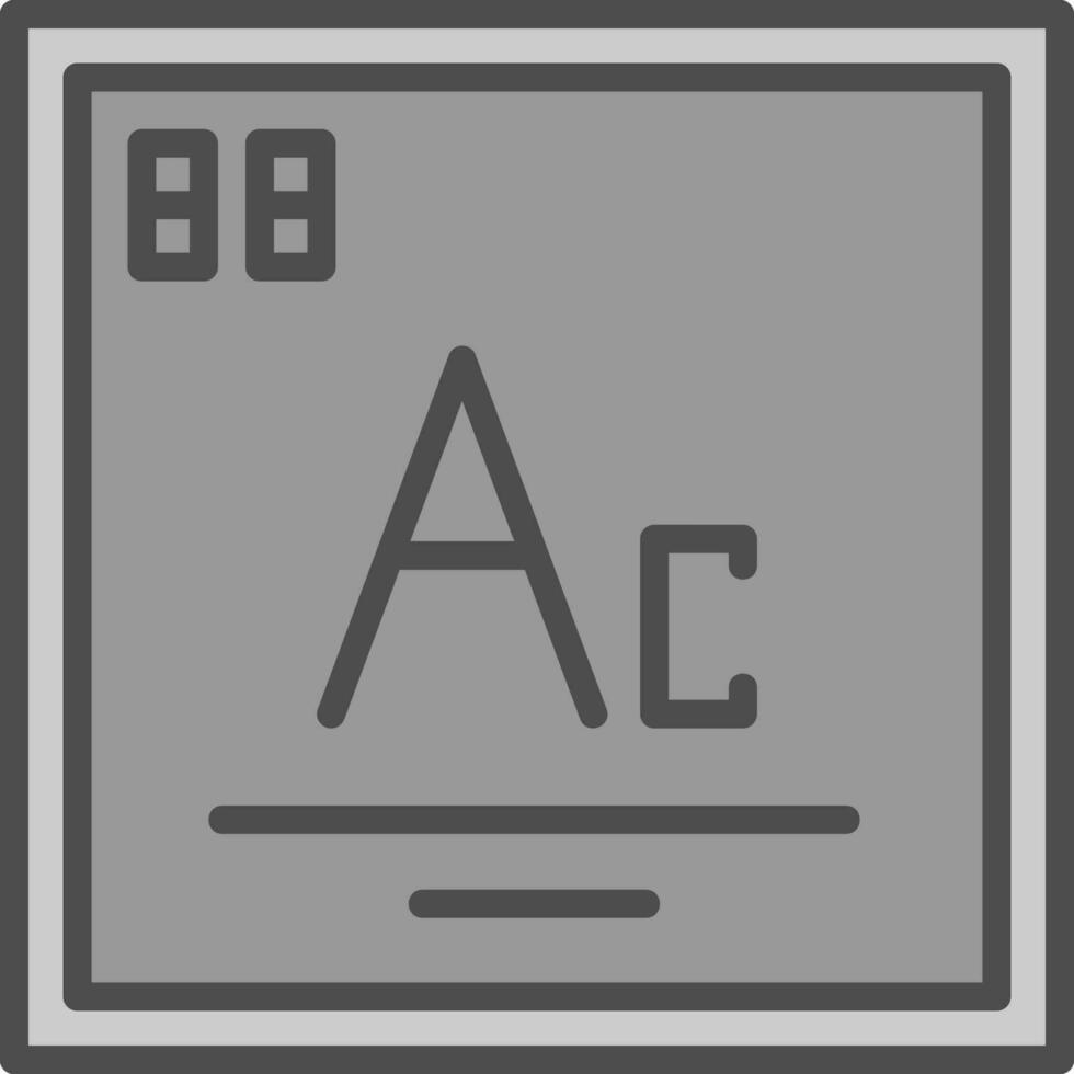 Aktinium Vektor Symbol Design