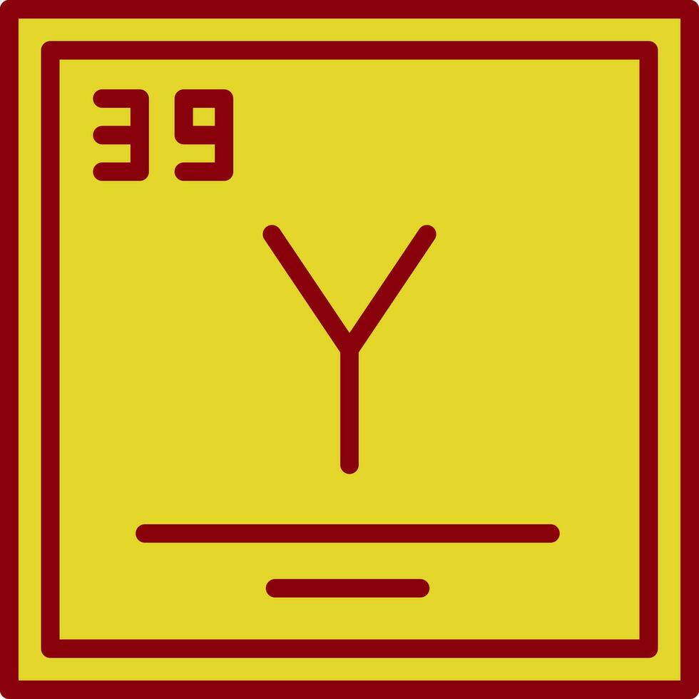 Yttrium Vektor Symbol Design