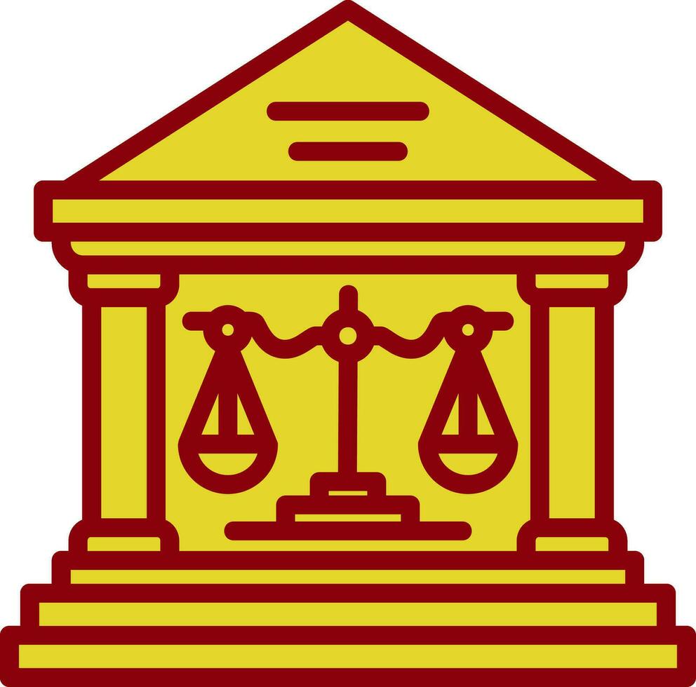 höchste Gericht Vektor Symbol Design
