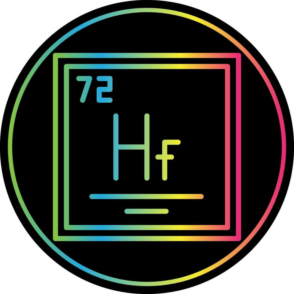 Hafnium Vektor Symbol Design