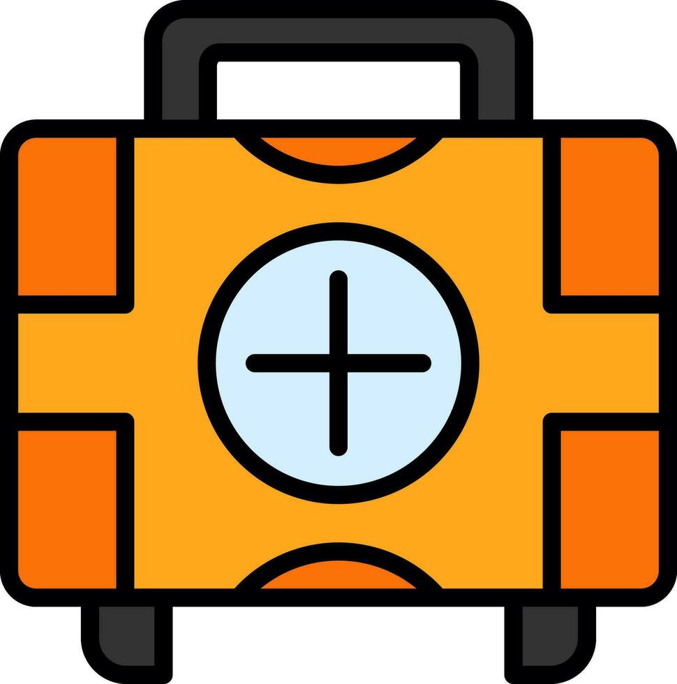 Erste-Hilfe-Kit-Vektor-Icon-Design vektor