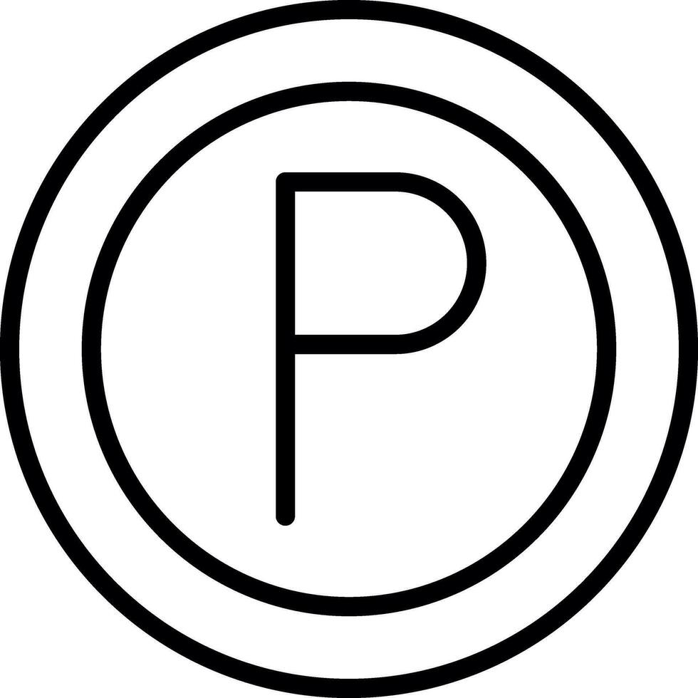 Parkplatz-Vektor-Icon-Design vektor