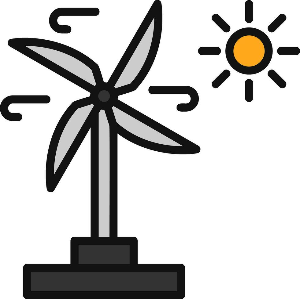 Wind Energie Vektor Symbol Design