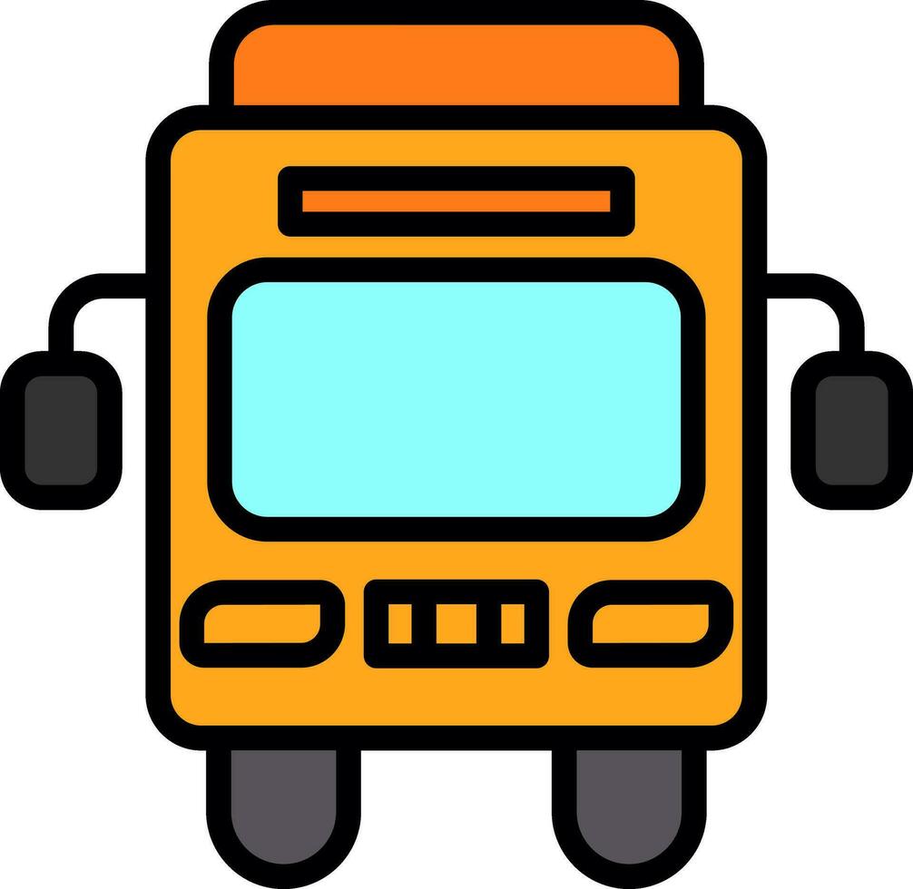 Bus-Vektor-Icon-Design vektor