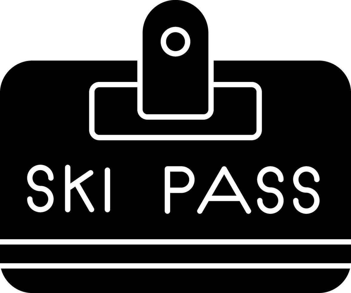 Ski bestehen Vektor Symbol Design