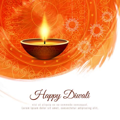 Abstrakt vacker Glad Diwali festival hälsning bakgrund vektor
