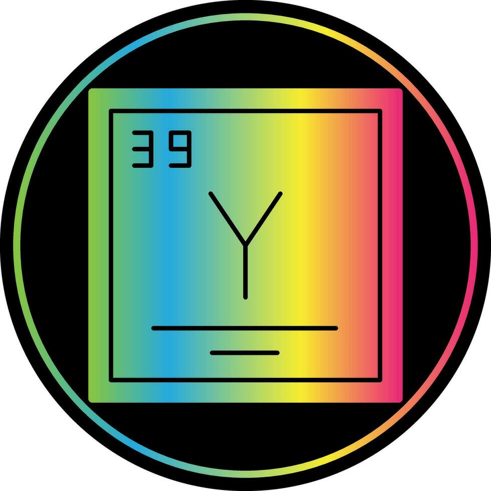 Yttrium Vektor Symbol Design