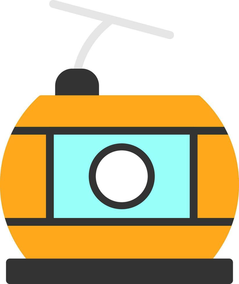 Seilbahn-Vektor-Icon-Design vektor