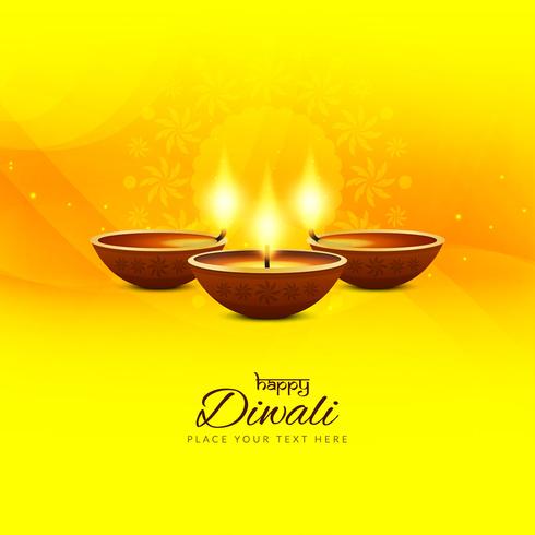 Abstrakter glücklicher Diwali stilvoller Hintergrund vektor
