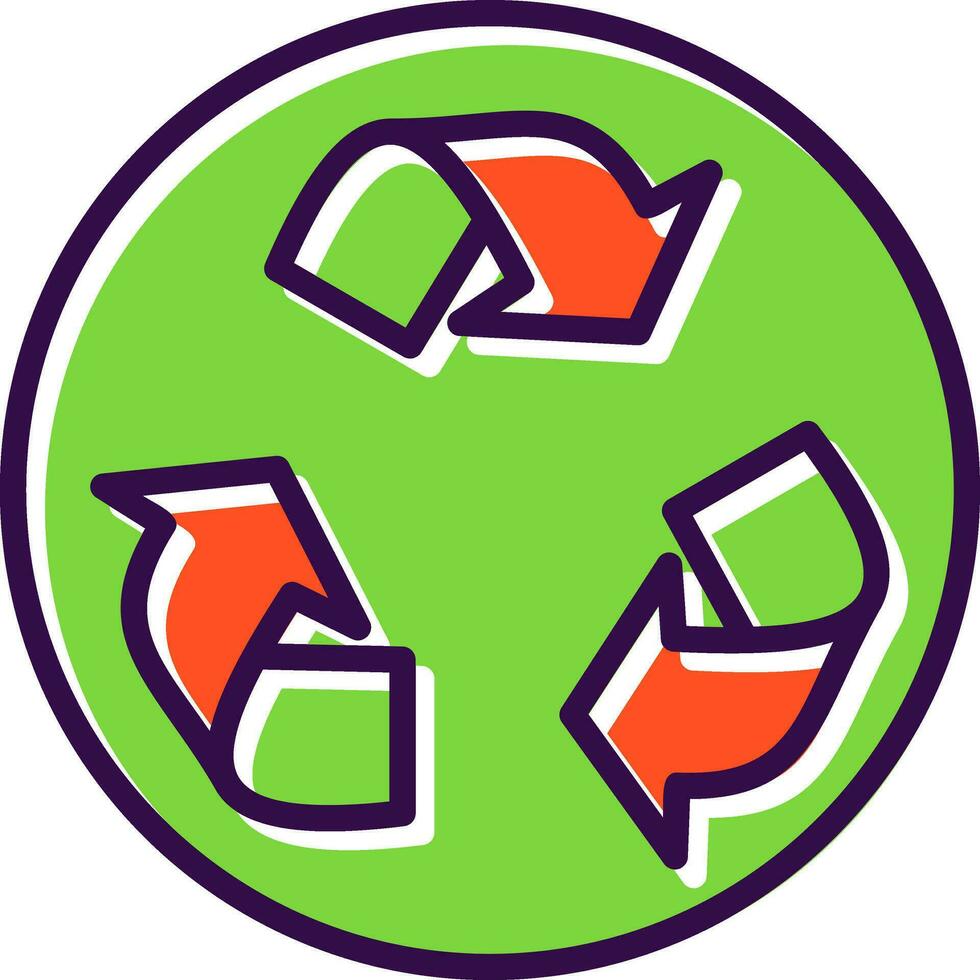 Recycling-Vektor-Icon-Design vektor