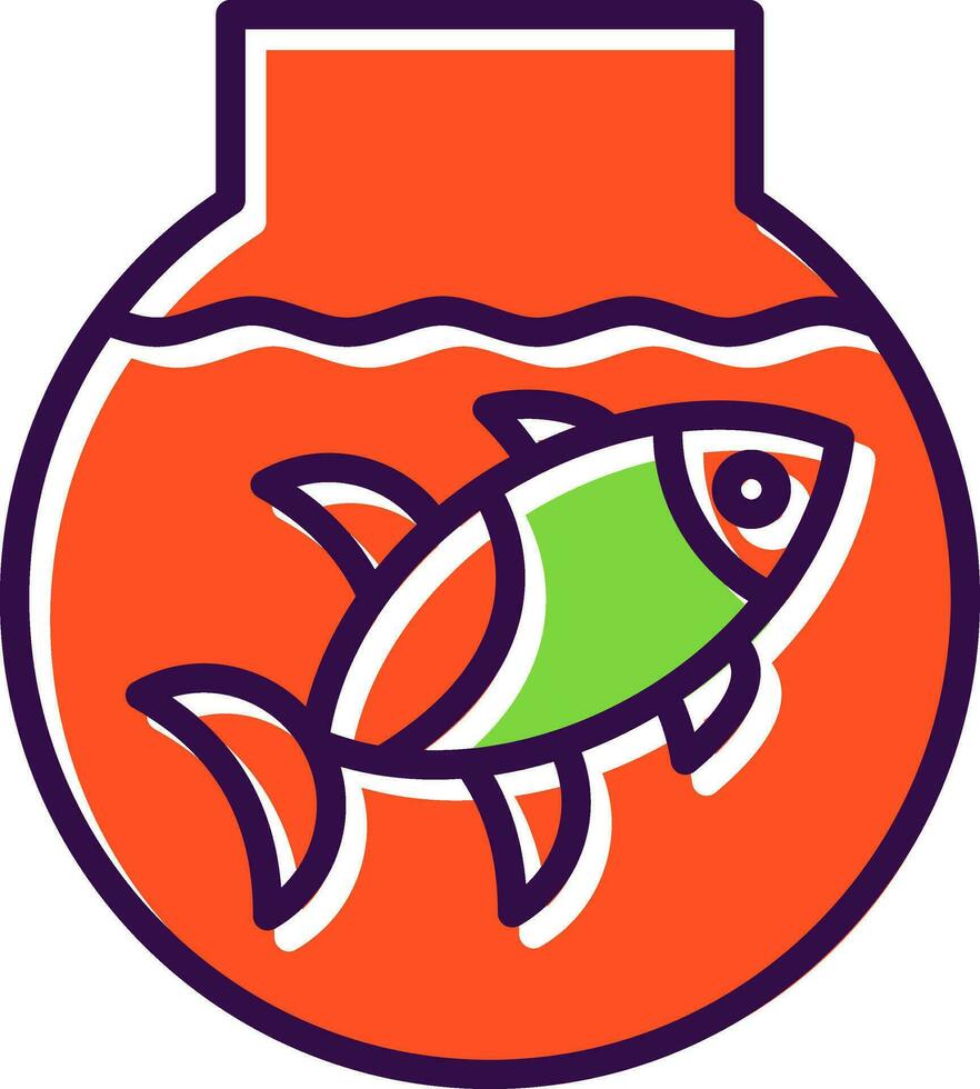 Fisch Schüssel Vektor Symbol Design