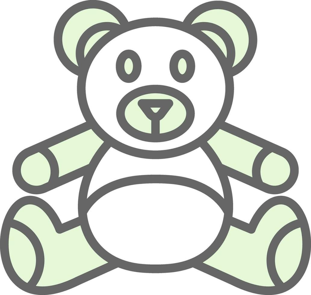 Teddybär-Vektor-Icon-Design vektor