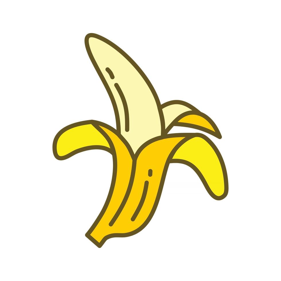 Grafikvorlagevektor des Bananenfruchtdesigns vektor