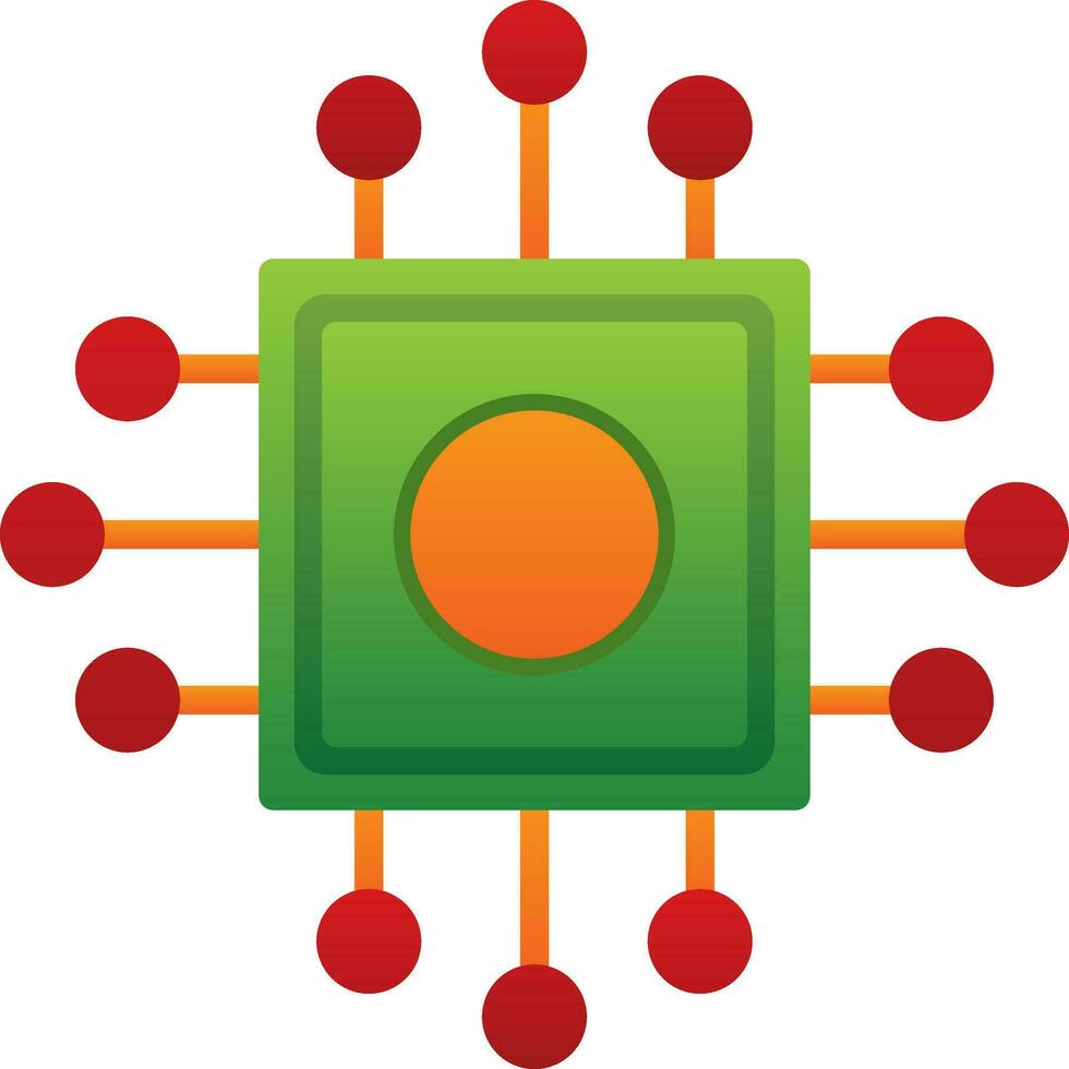 CPU-Vektor-Icon-Design vektor