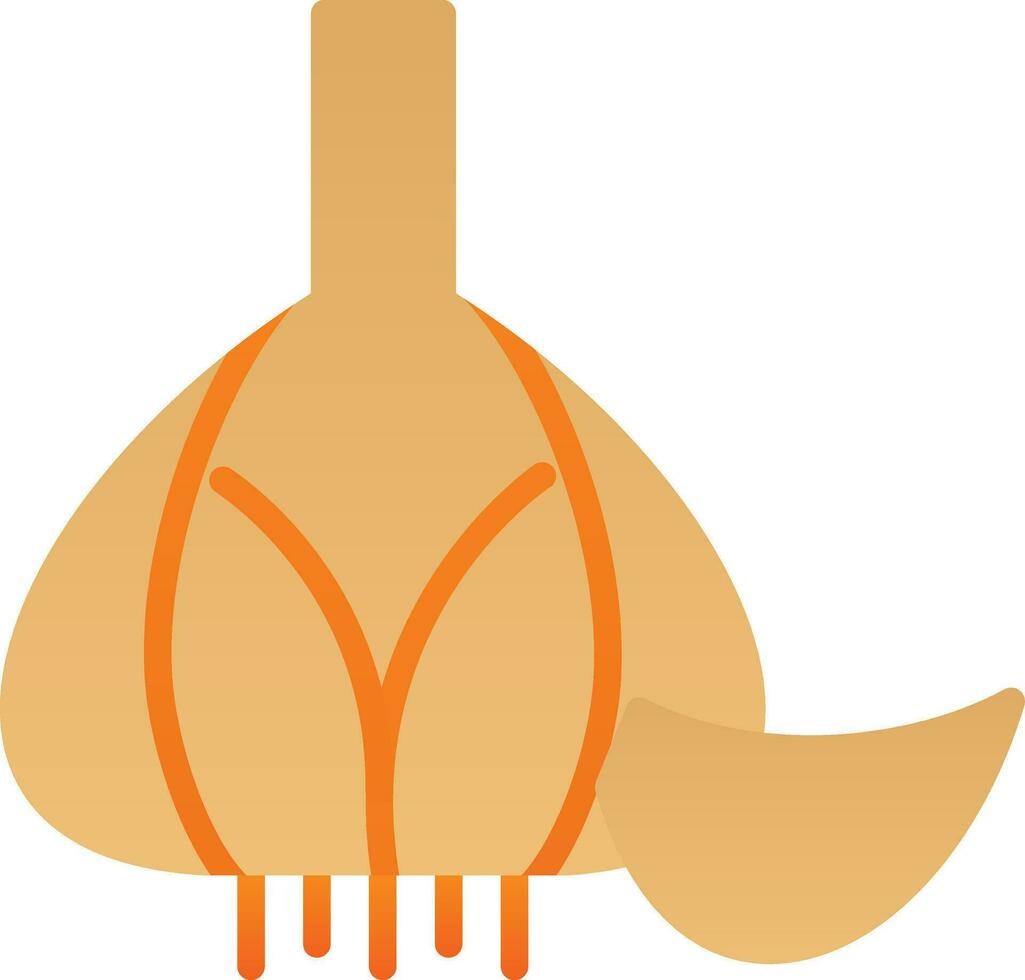 Knoblauch-Vektor-Icon-Design vektor