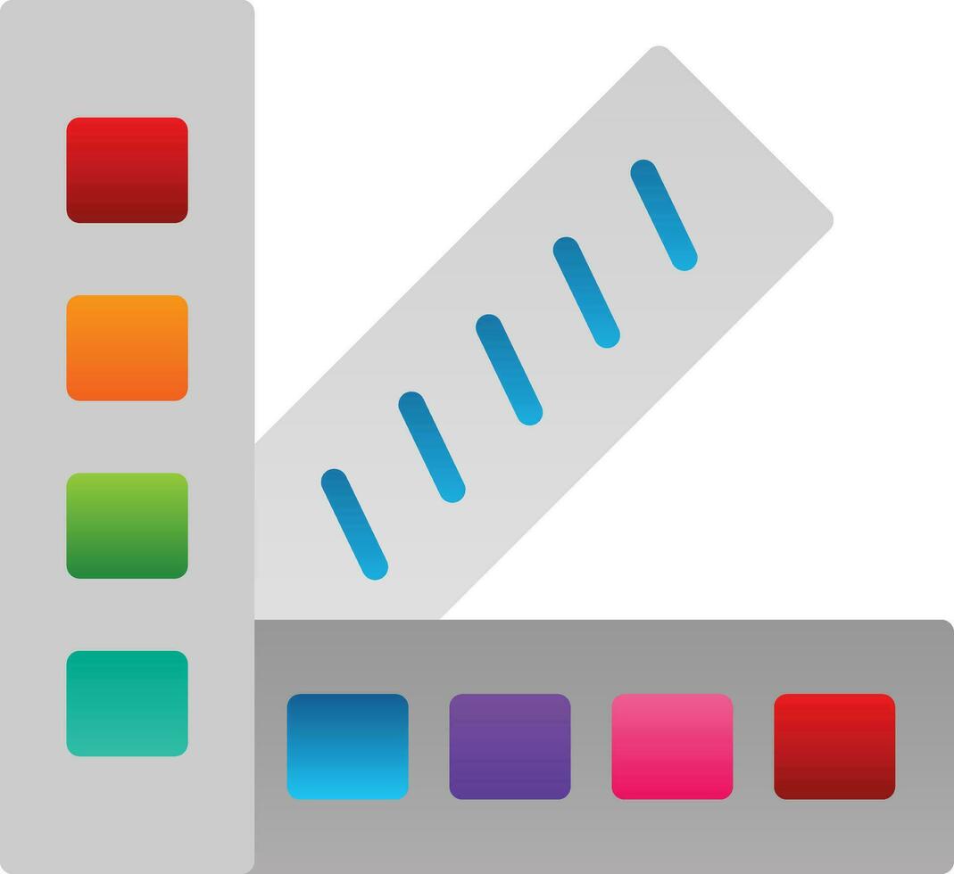 Färg prov vektor ikon design