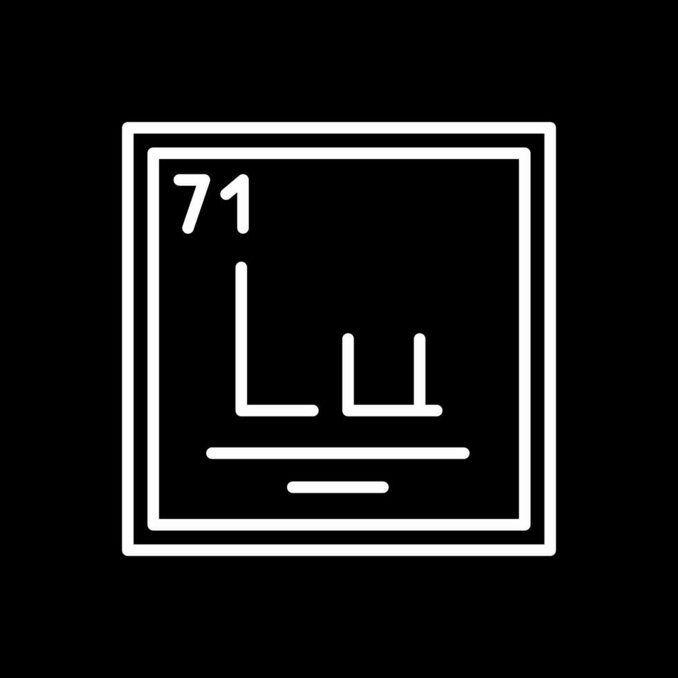 lutetium vektor ikon design