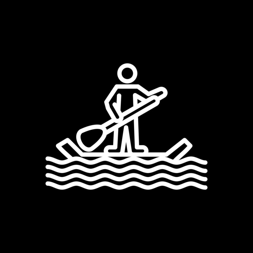 Paddel Surfen Vektor Symbol Design