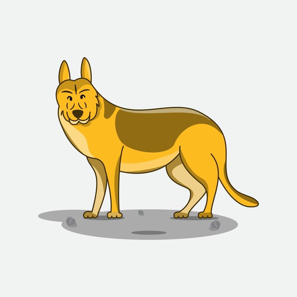 Deutscher Schäferhund Hund Illustration vektor