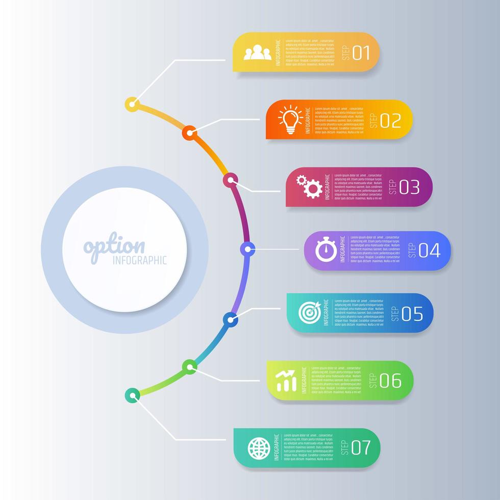 moderna infografiska element affärer och marknadsföring vektor