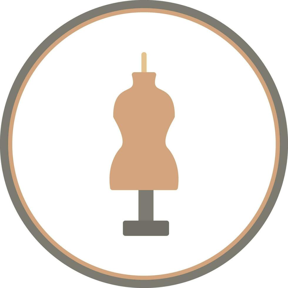 Mannequin-Vektor-Icon-Design vektor