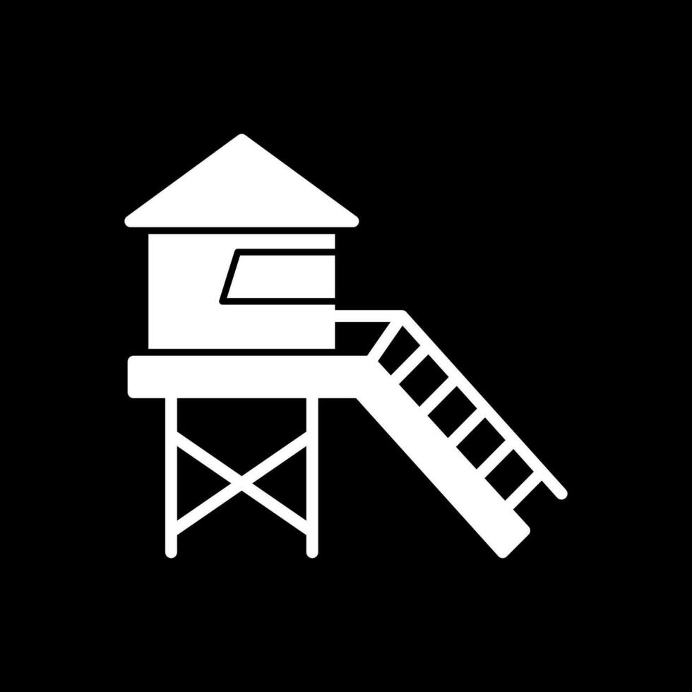 Rettungsschwimmer Turm Vektor Symbol Design