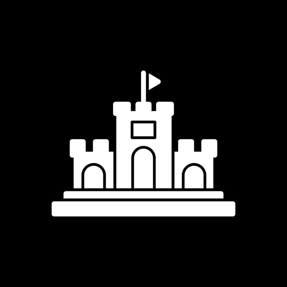 Sand Schloss Vektor Symbol Design