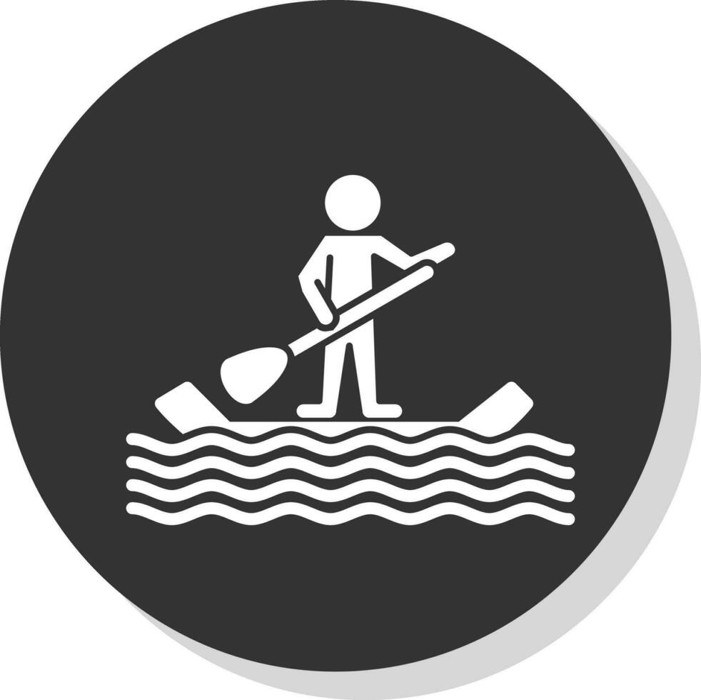 Paddel Surfen Vektor Symbol Design