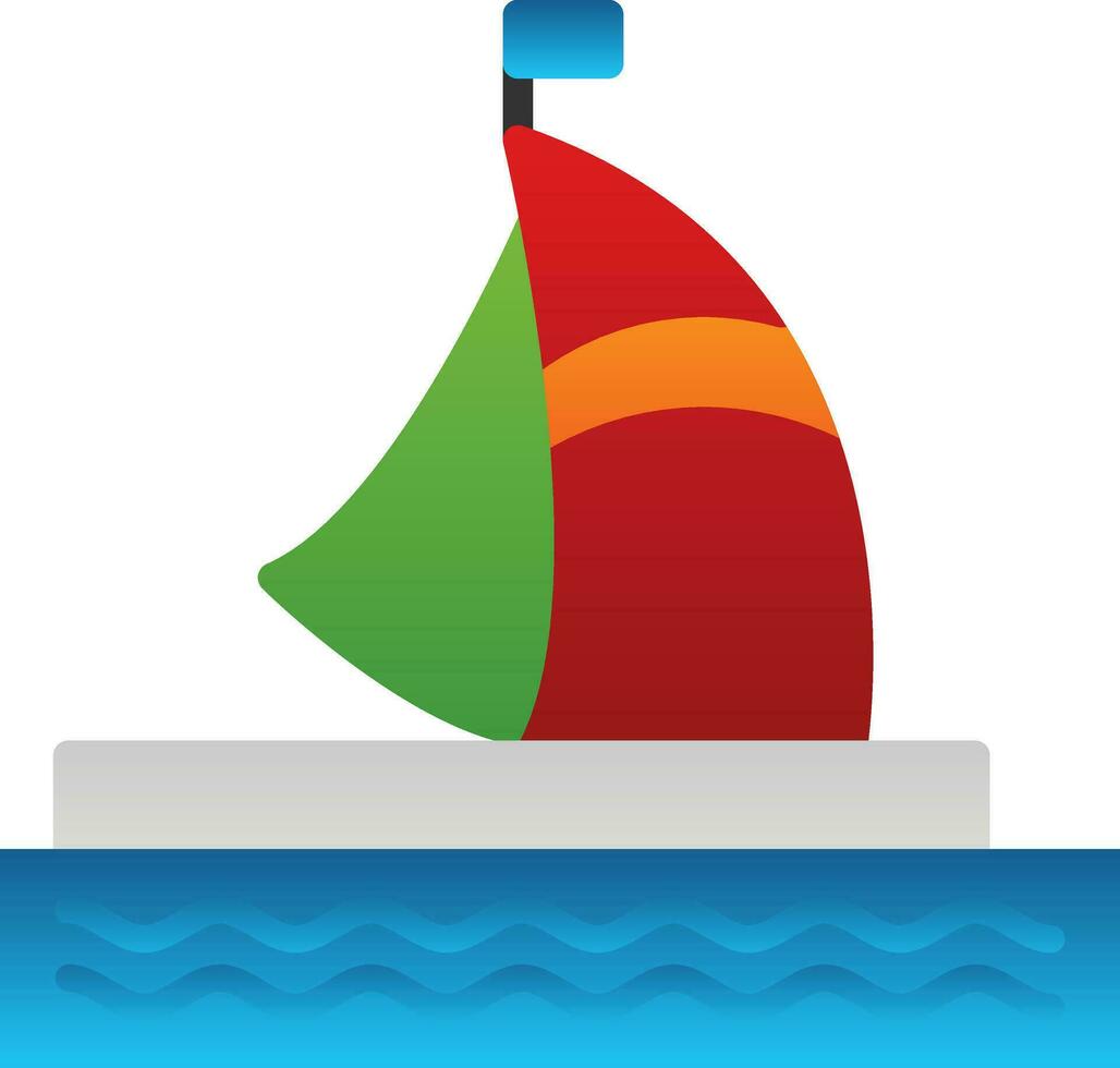 Hausboot-Vektor-Icon-Design vektor