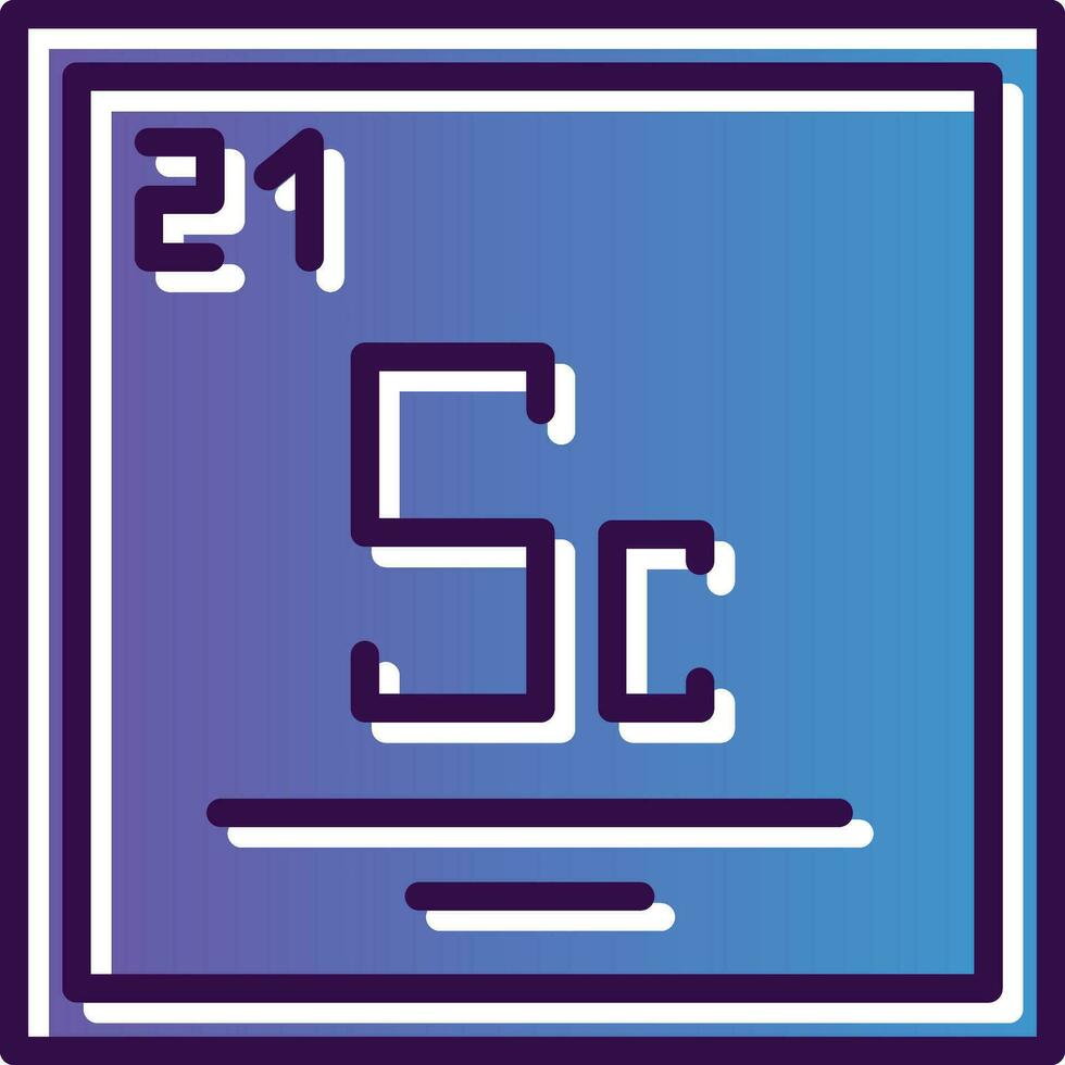 skandium vektor ikon design