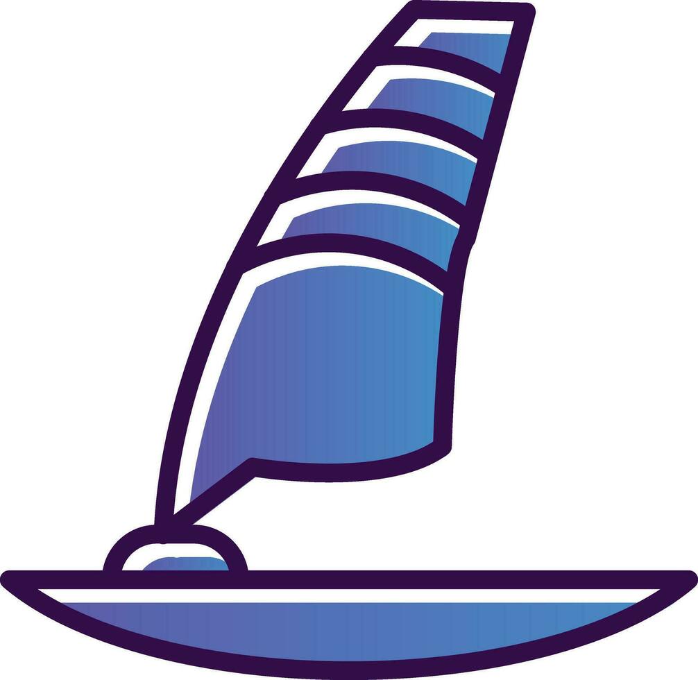 Windsurf-Vektor-Icon-Design vektor