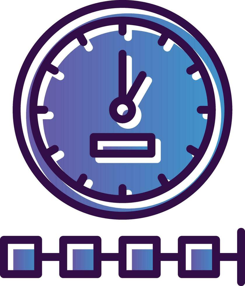 Timeline-Vektor-Icon-Design vektor