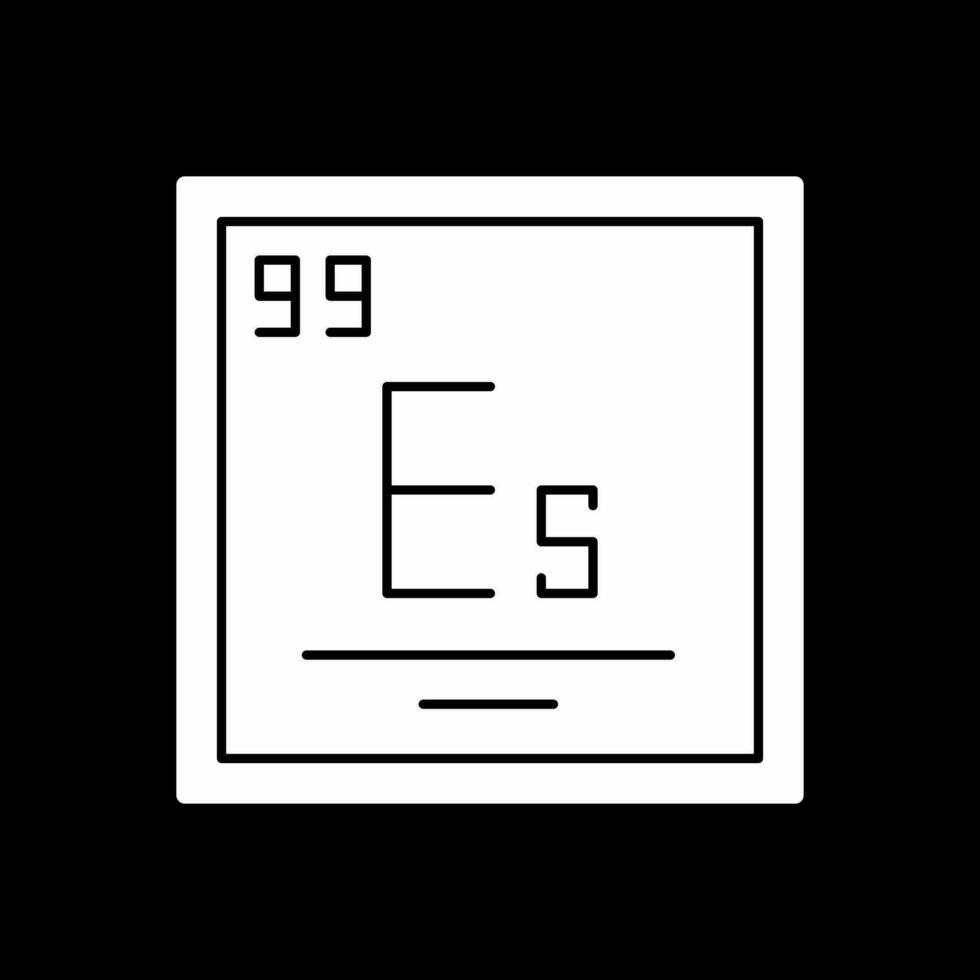 einsteinium vektor ikon design