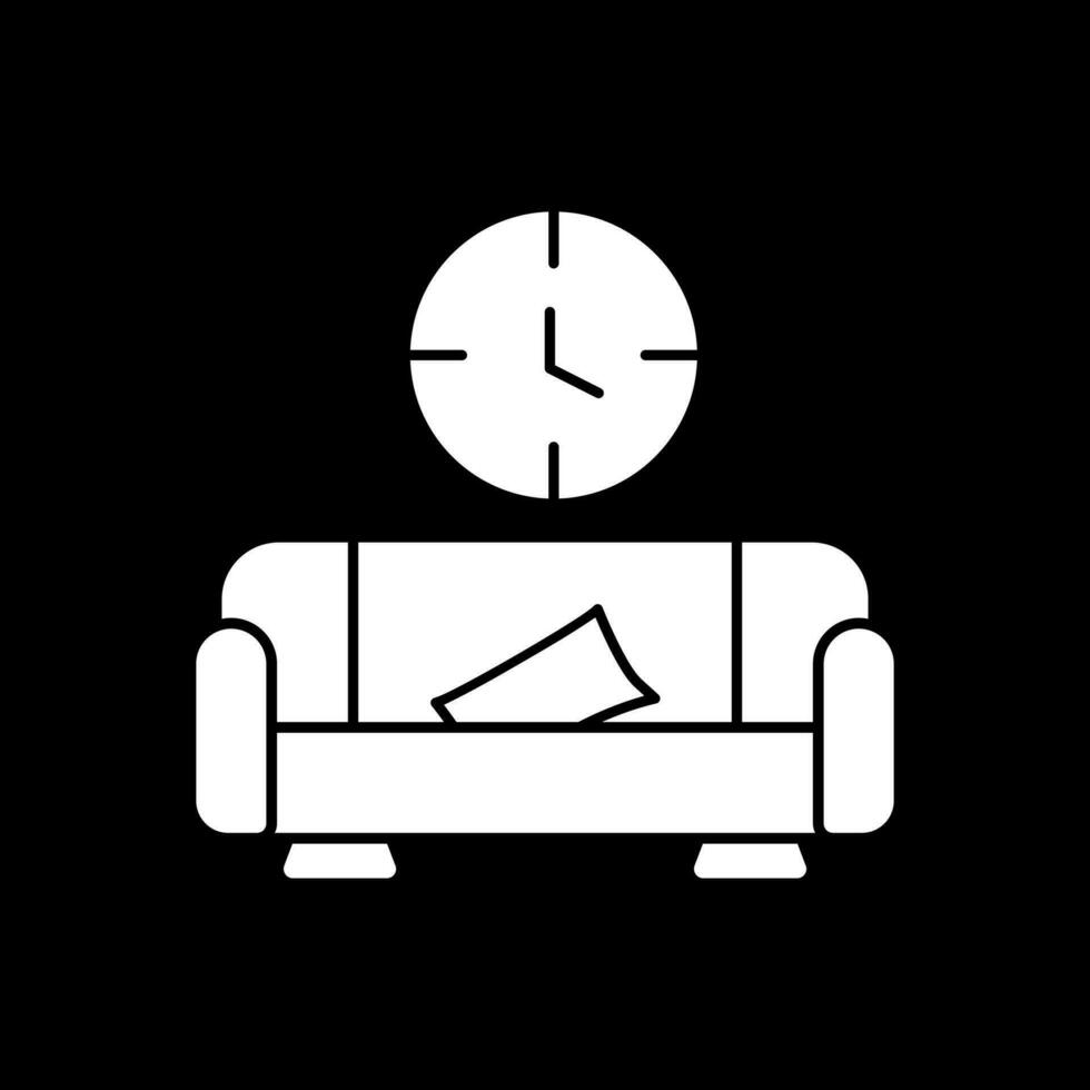 Wartezimmer-Vektor-Icon-Design vektor