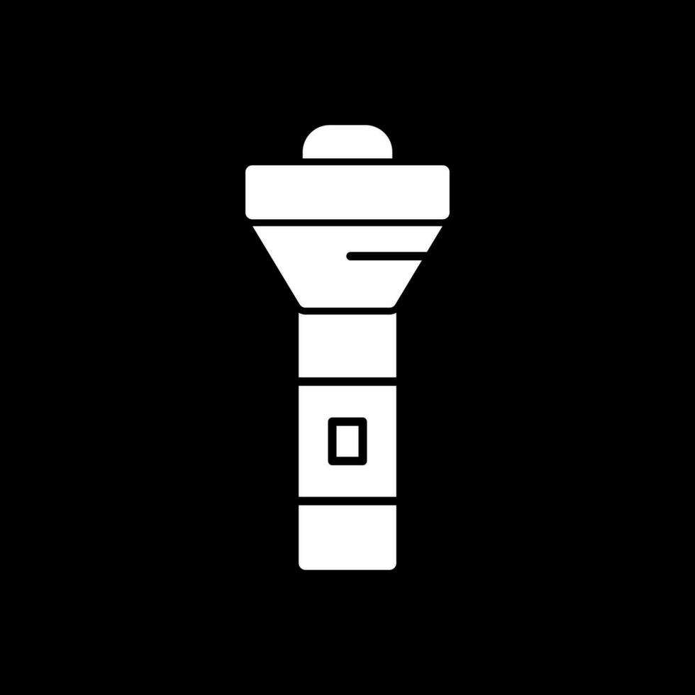 Taschenlampen-Vektor-Icon-Design vektor