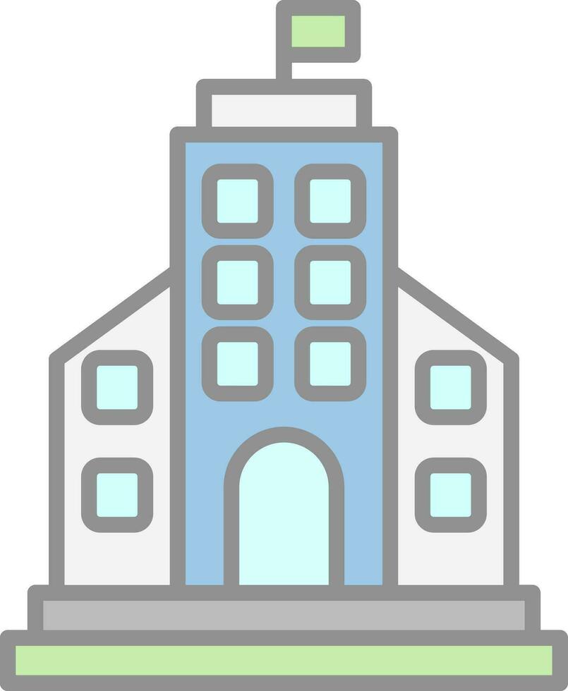 Gebäude-Vektor-Icon-Design vektor