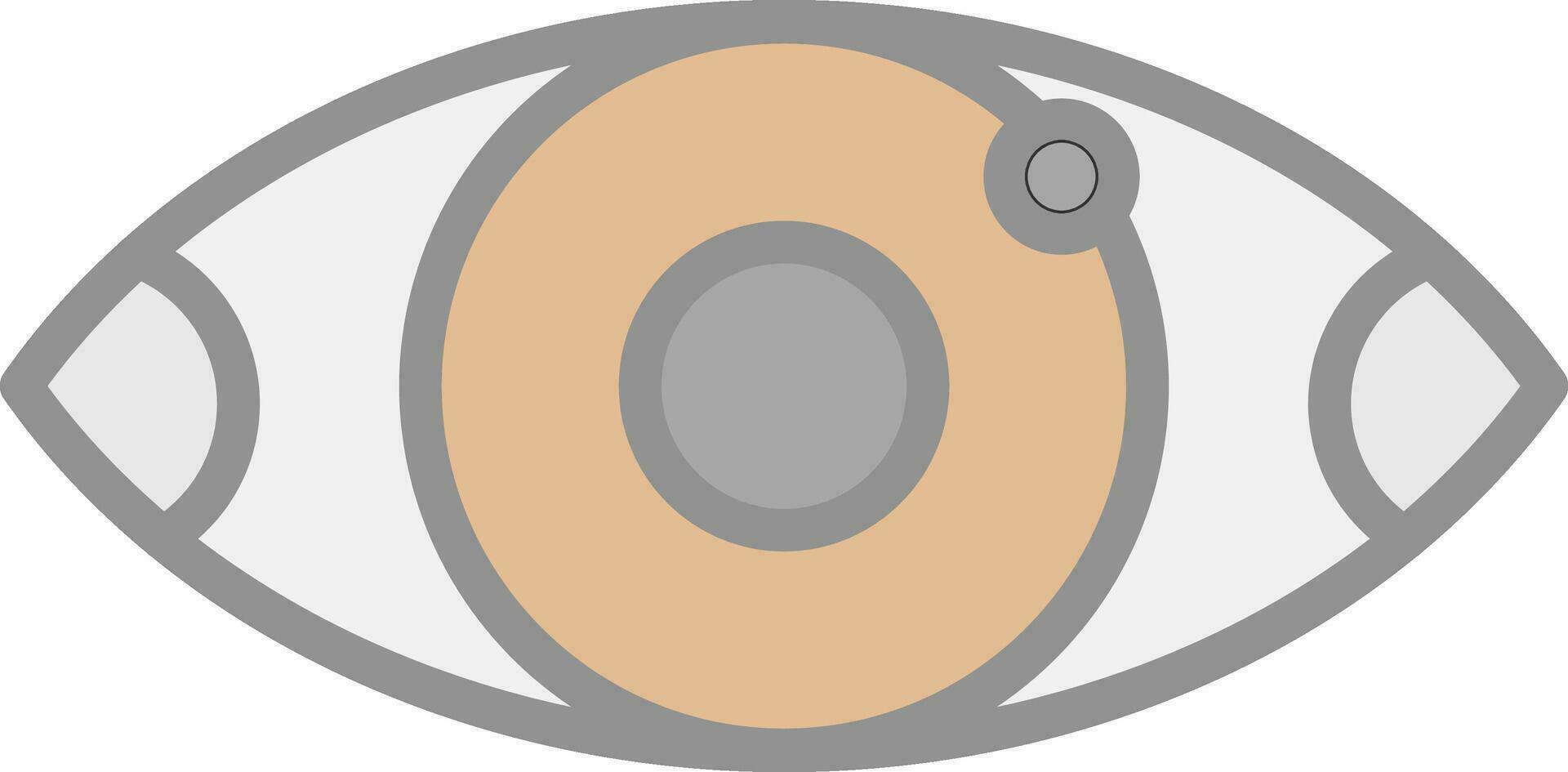 rote Augen-Vektor-Icon-Design vektor