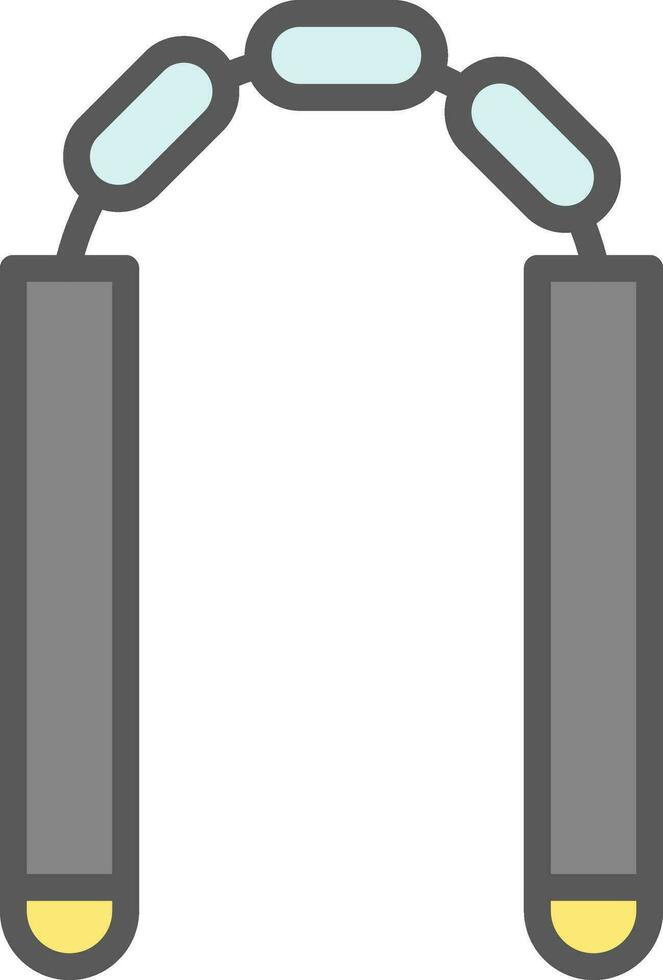 nunchaku vektor ikon design
