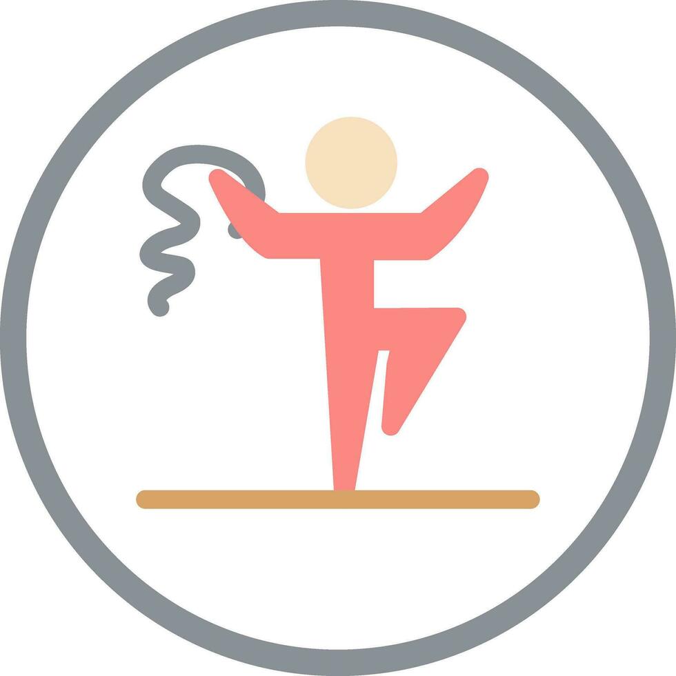 rhythmisch Gymnastik Vektor Symbol Design