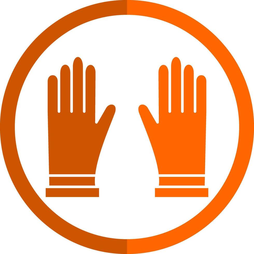 Handschuhe-Vektor-Icon-Design vektor